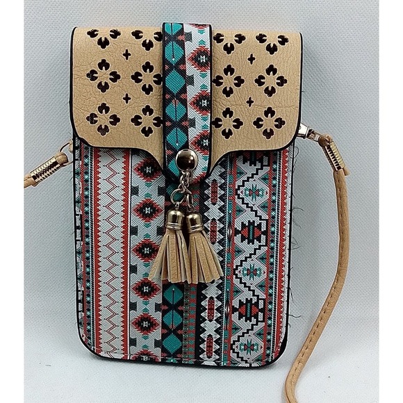 The Unbranded Brand Other - Crossbody Cell Phone Holder-Removeable Strap-Snap Closure-7inch High-5inch wide.
